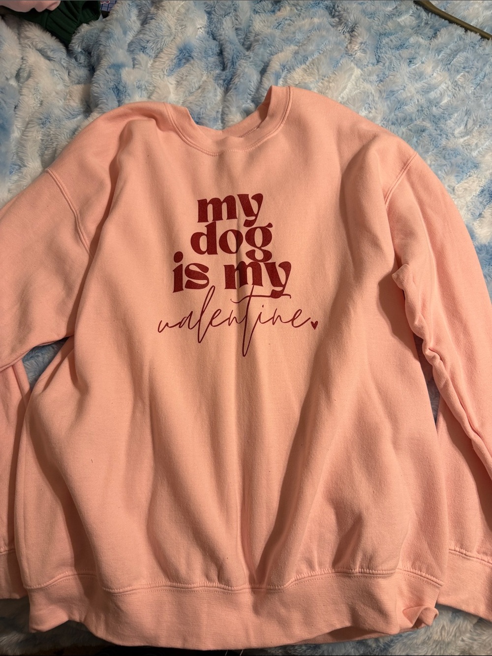 My Dog Is My Valentine Sweatshirt